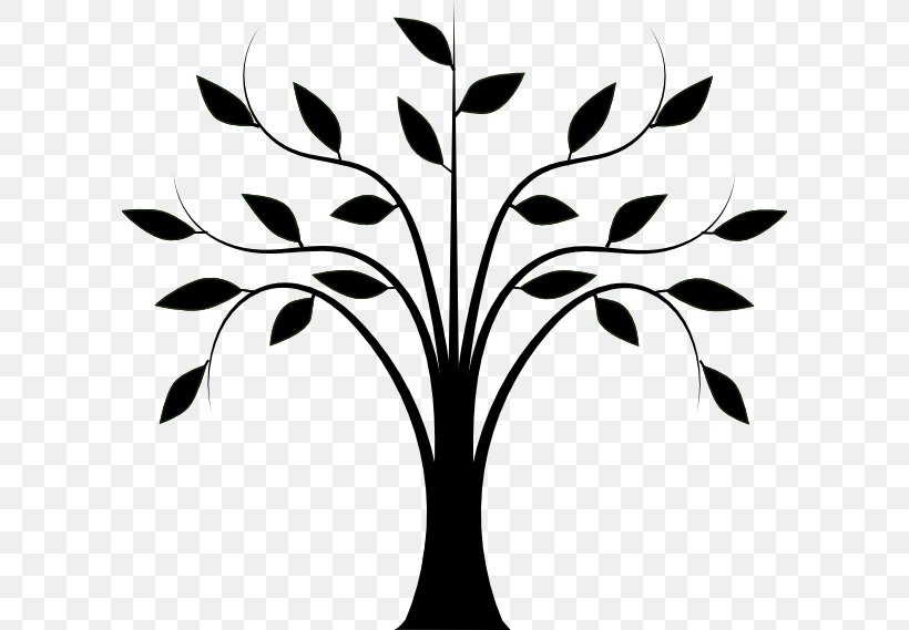 Tree Desktop Wallpaper Clip Art, PNG, 600x569px, Tree, Black And White, Branch, Christmas Tree, Flora Download Free