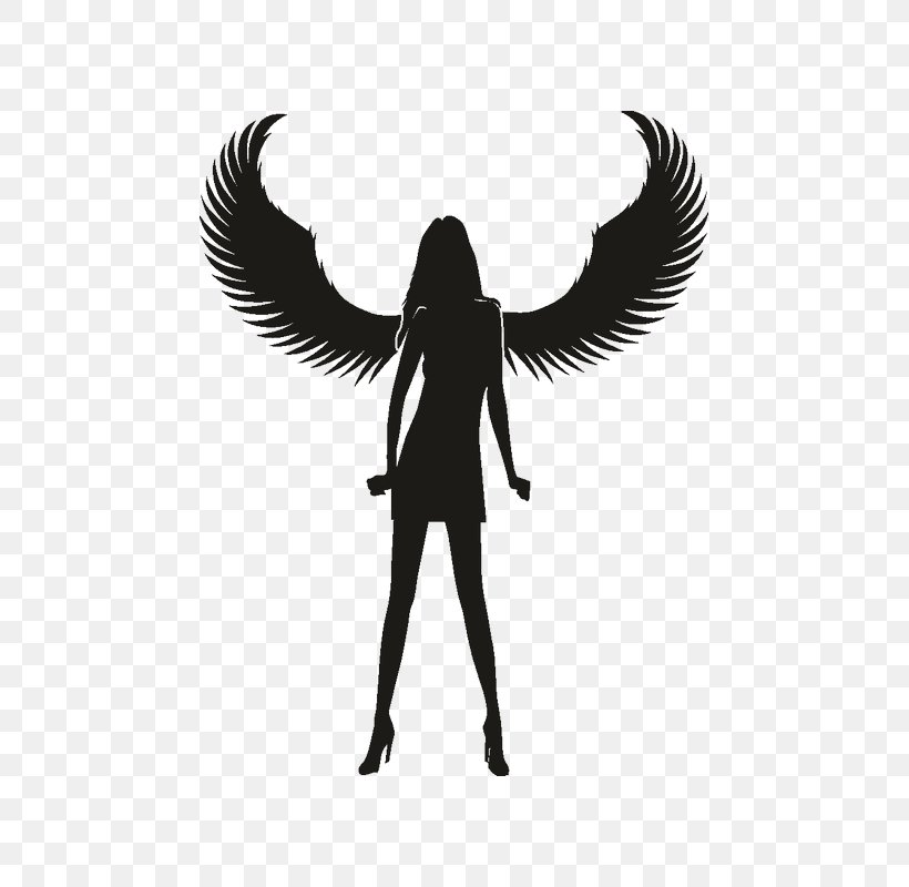 Angel Sticker Wall Decal Illustration, PNG, 800x800px, Angel, Angel Moroni, Animation, Blackandwhite, Blanket Download Free