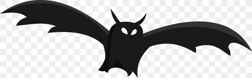Bat Clip Art, PNG, 2400x752px, Bat, Animation, Beak, Black, Black And White Download Free