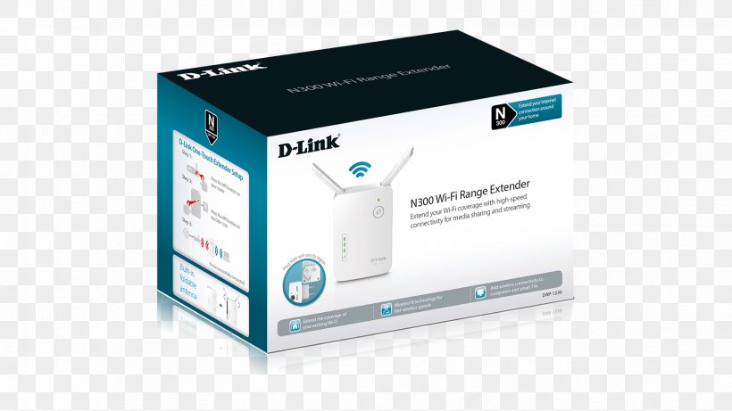 D-Link DAP-1330 WiFi Repeater 300 Mbit/s 2.4 GHz Wireless Repeater Wi-Fi Wireless Access Points, PNG, 1664x936px, Wireless Repeater, Brand, Computer, Dlink, Electronics Download Free