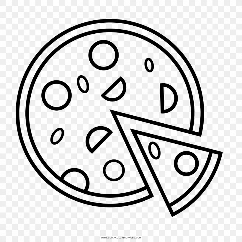 Pizza Junk Food Fast Food Sushi, PNG, 1000x1000px, Pizza, Area, Ausmalbild, Basil, Black And White Download Free