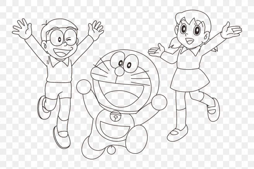 Doraemon Nobita Nobi Drawing Shizuka Minamoto, PNG, 1200x800px, Watercolor,  Cartoon, Flower, Frame, Heart Download Free