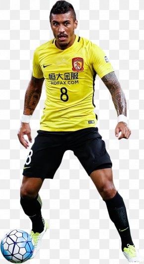 Fc Barcelona - Paulinho FC Barcelona Soccer Player Guangzhou Evergrande Taobao F.C. Jersey PNG