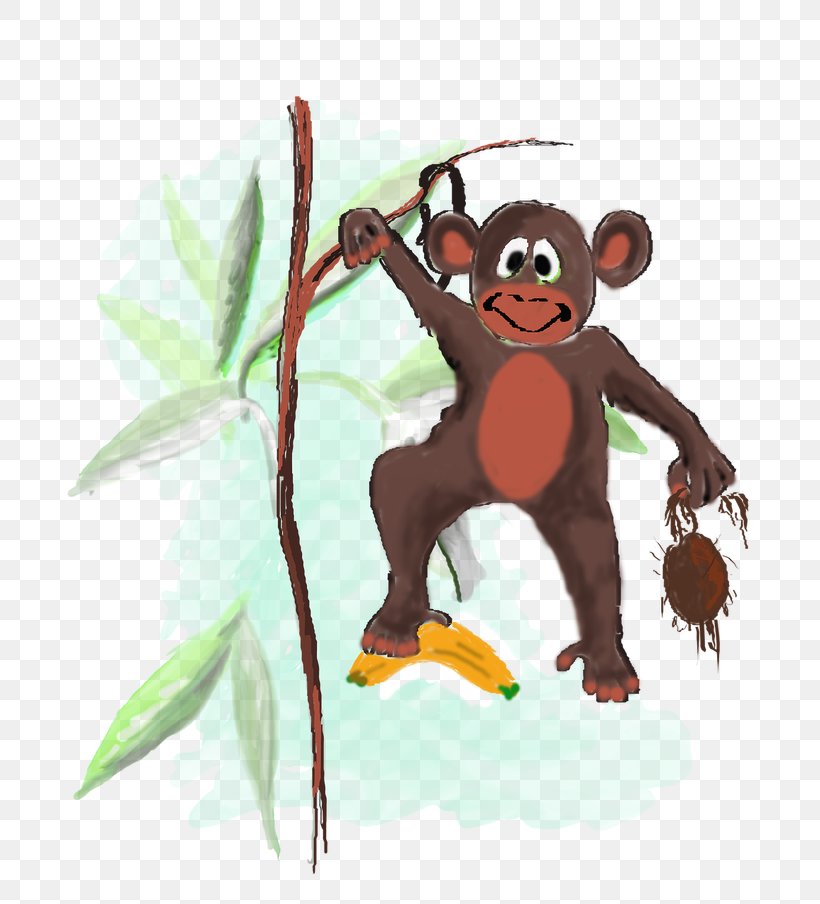 Monkey Common Chimpanzee Simian Homo Sapiens, PNG, 768x904px, Monkey, Animal, Banana, Bear, Carnivoran Download Free