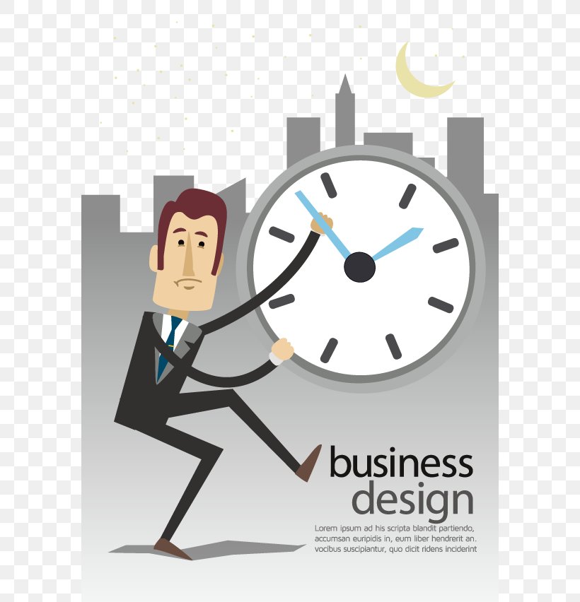 Cartoon, PNG, 591x852px, Cartoon, Alarm Clock, Business, Businessperson, Communication Download Free