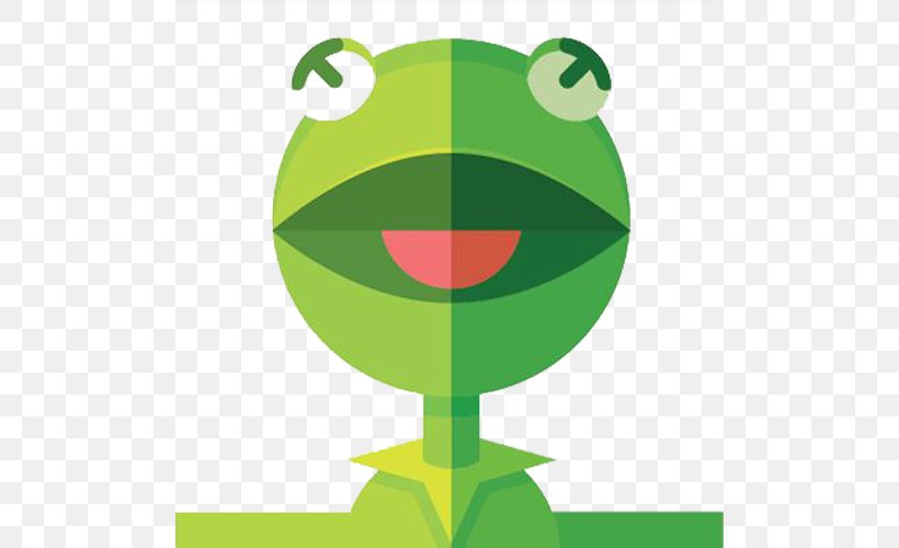 Kermit The Frog Adobe Illustrator Illustration, PNG, 500x500px, Kermit The Frog, Amphibian, Drawing, Frog, Grass Download Free