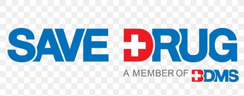 Logo SAVE DRUG Center (Head Office) Trademark, PNG, 2368x935px, Logo, Area, Banner, Blue, Brand Download Free