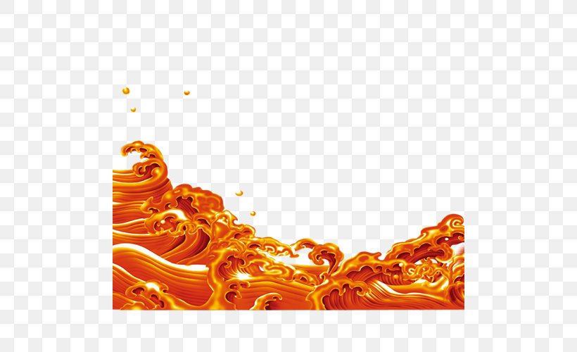 Wave, PNG, 500x500px, Wave, Orange, Poster, Wind Wave Download Free