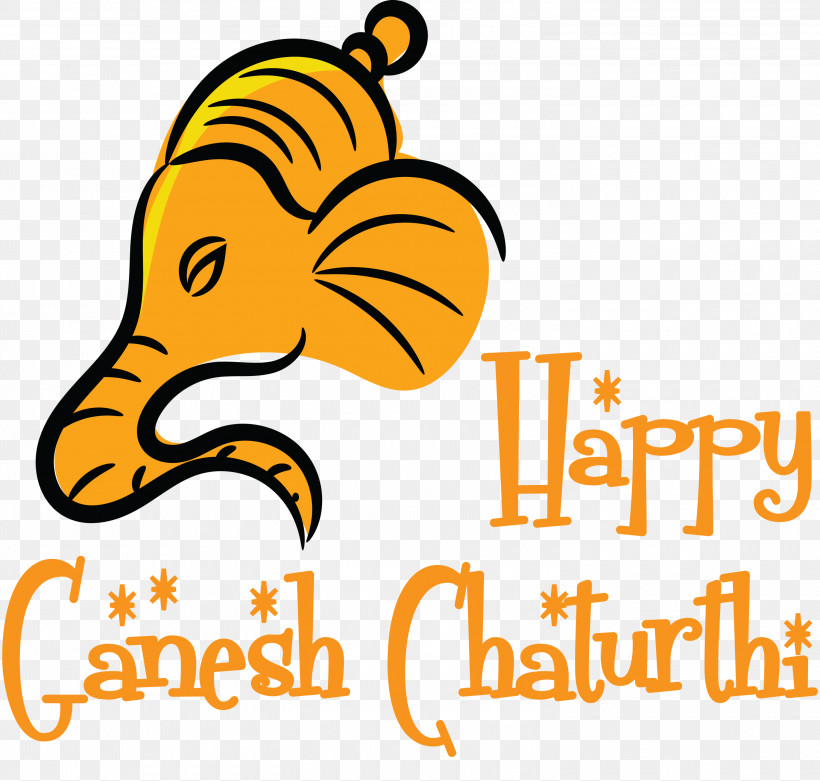 Ganesh Chaturthi Ganesh, PNG, 3000x2860px, Ganesh Chaturthi, Beak, Cartoon, Ganesh, Happiness Download Free