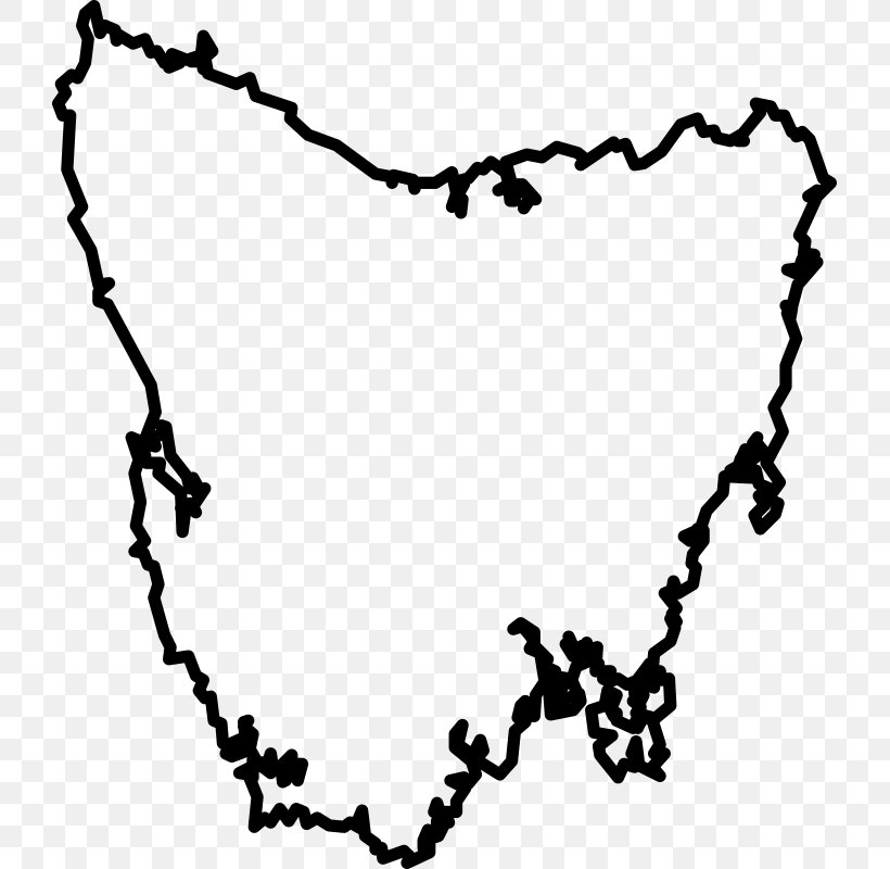 Tasmania Download Map Clip Art, PNG, 723x800px, Tasmania, Area, Australia, Black, Black And White Download Free