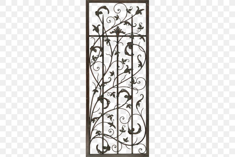Trellis Metal Iron Wall Vine, PNG, 550x550px, Trellis, Bench, Black And White, Candle Holder, Decorative Arts Download Free