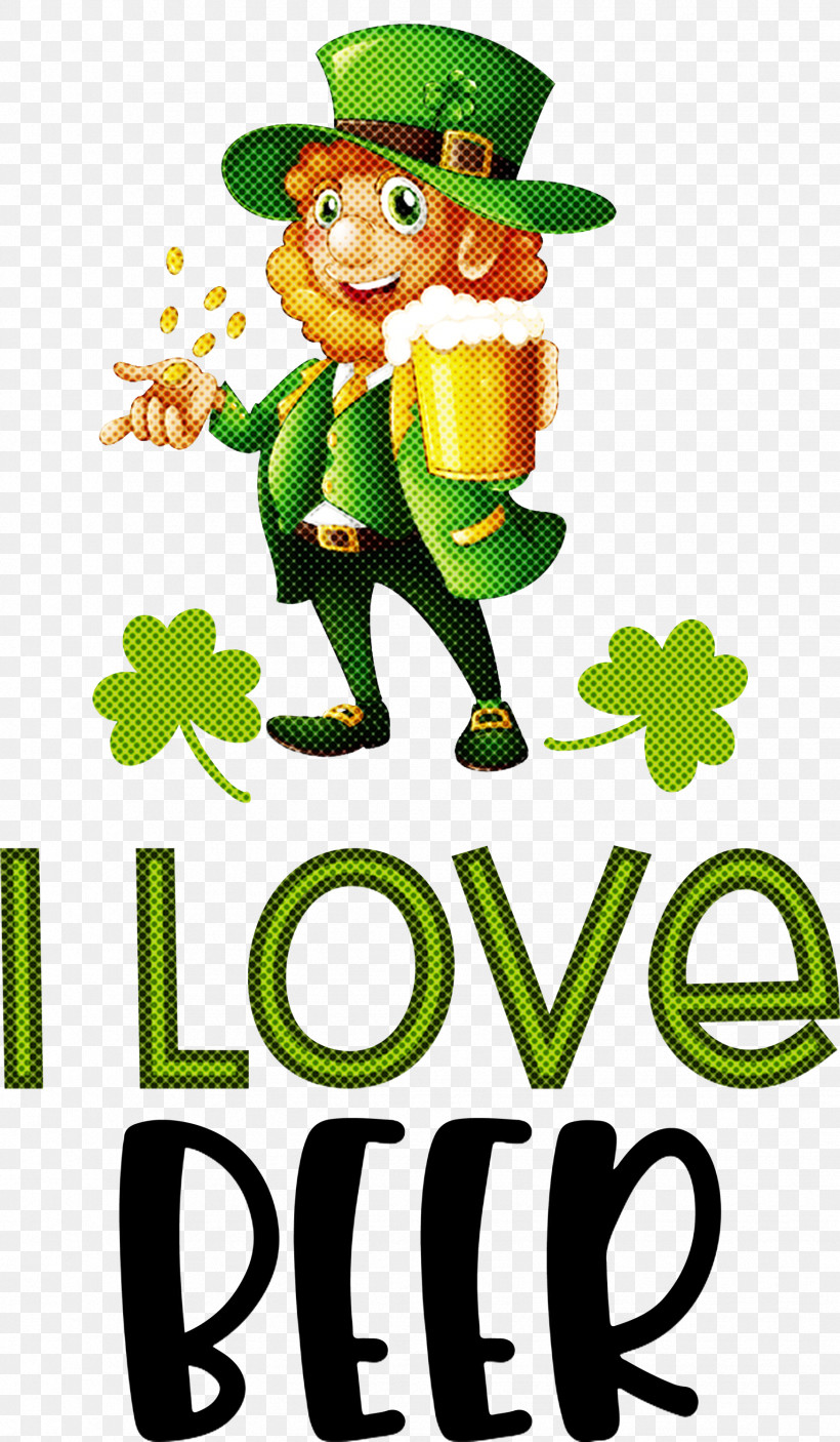 I Love Beer Saint Patrick Patricks Day, PNG, 1748x2998px, I Love Beer, Cartoon, Color, Drawing, Patricks Day Download Free