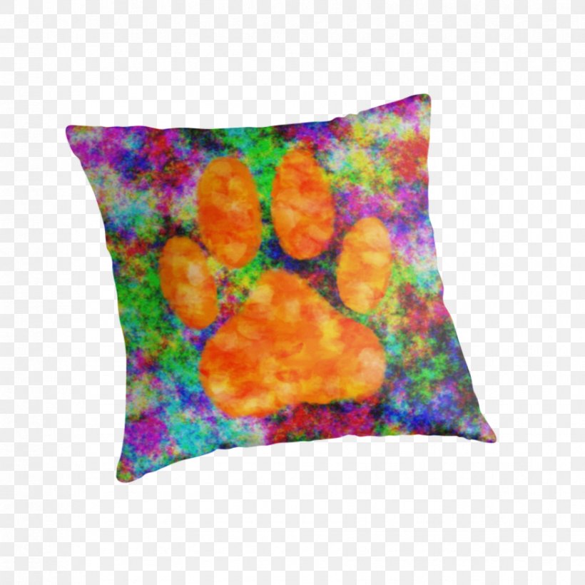 Throw Pillows Cushion Watercolor Painting Bordskåner, PNG, 875x875px, Throw Pillows, Cushion, Dye, Orange, Petal Download Free
