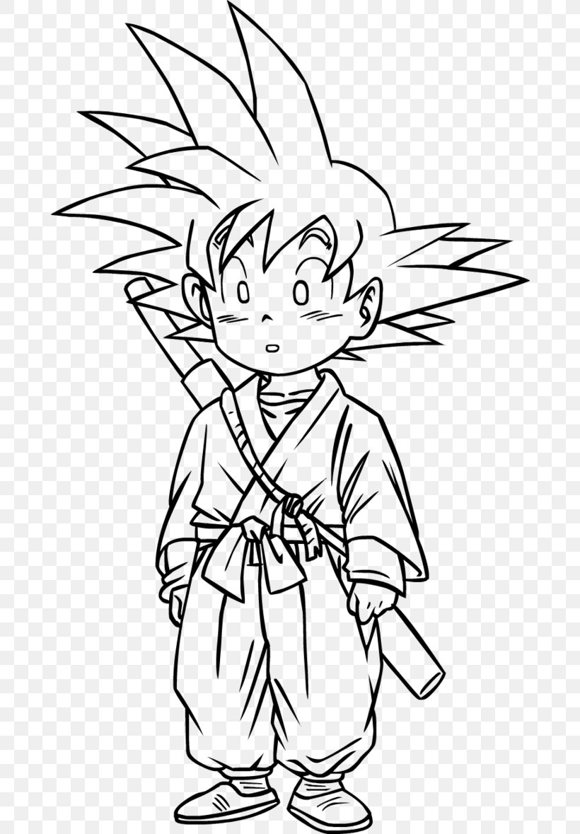 Goku Line Art Frieza Shenron Vegeta, PNG, 678x1179px, Goku, Artwork, Black, Black And White, Bola De Drac Download Free