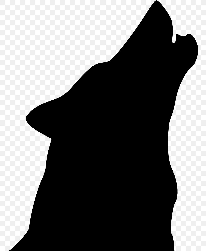 Gray Wolf Drawing Silhouette Clip Art, PNG, 758x1000px, Gray Wolf, Art, Black, Black And White, Carnivoran Download Free