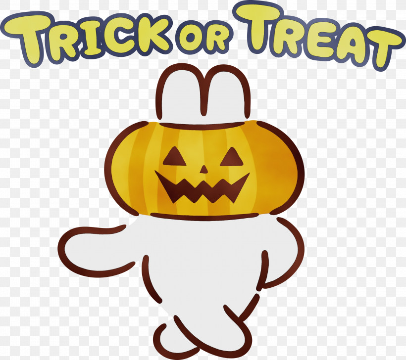 Smiley Yellow Icon Line Happiness, PNG, 3000x2665px, Trick Or Treat, Geometry, Happiness, Happy Halloween, Line Download Free