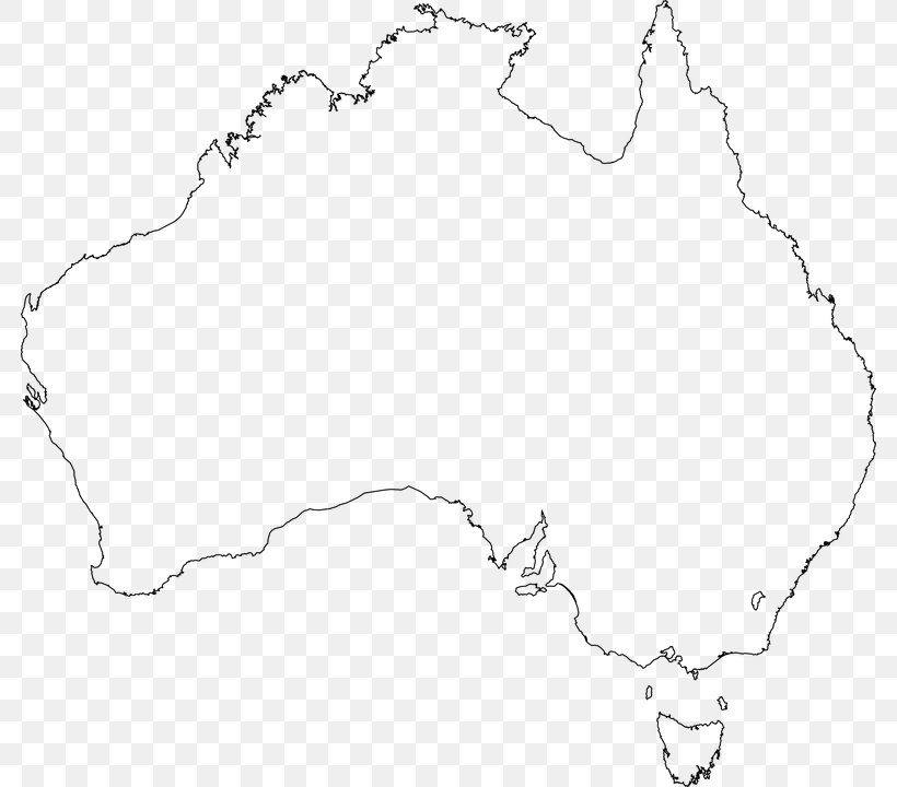 Australia Blank Map Clip Art, PNG, 782x720px, Australia, Area, Black, Black And White, Blank Map Download Free