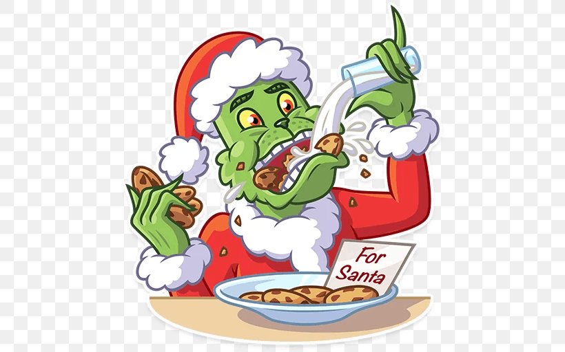 Grinch Santa Claus Christmas Day Sticker WhatsApp, PNG, 512x512px, Grinch, Android, Cartoon, Character, Christmas Day Download Free