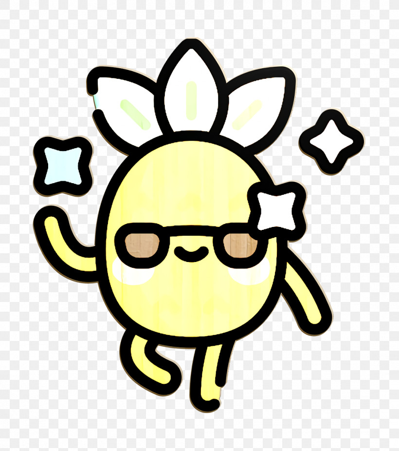 Pineapple Character Icon Cool Icon, PNG, 1094x1236px, Pineapple Character Icon, Cartoon, Cool Icon, Emoticon, Eyewear Download Free