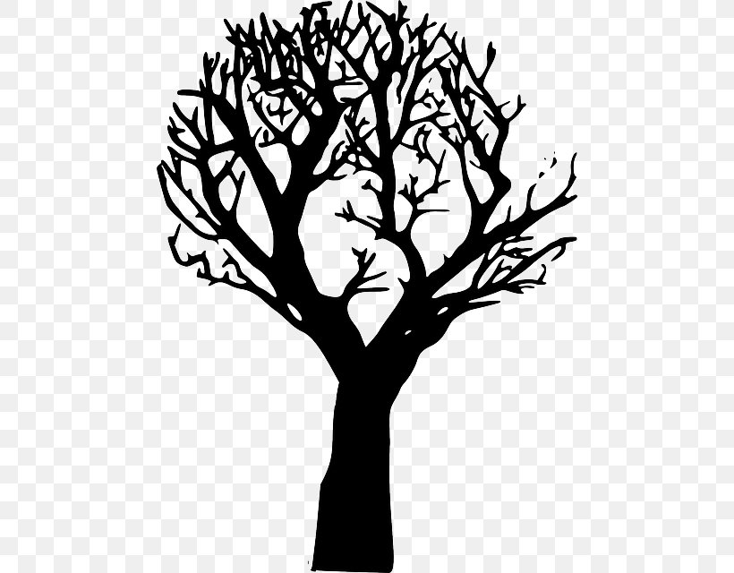 Clip Art Openclipart Free Content Vector Graphics Illustration, PNG, 470x640px, Tree, Art, Artwork, Black And White, Branch Download Free