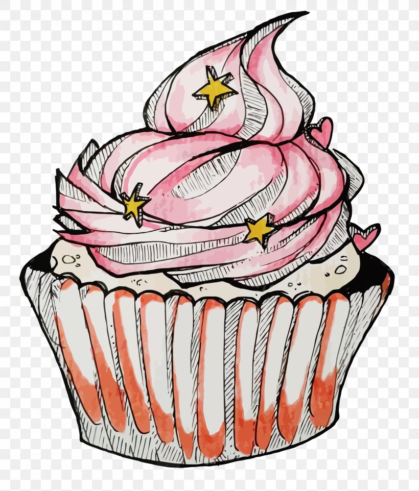 Cupcake Illustration, PNG, 1500x1760px, Cupcake, Artworks, Cake, Cartoon, Cup Download Free