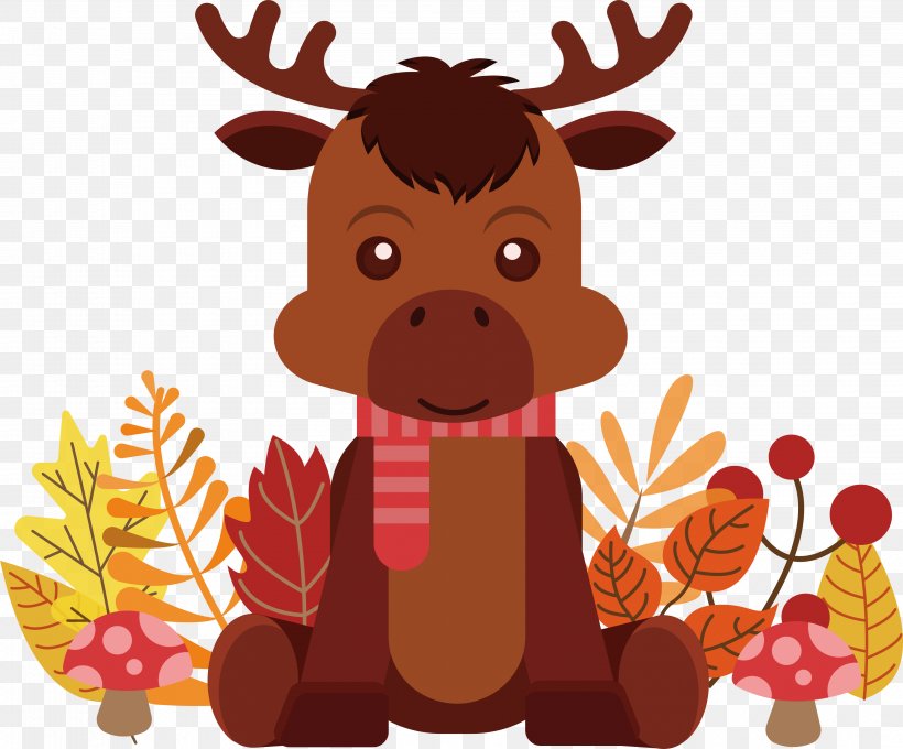 Reindeer Clip Art, PNG, 3566x2958px, Reindeer, Animation, Art, Christmas, Deer Download Free