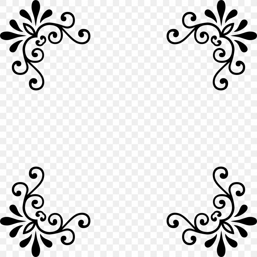 Borders And Frames Picture Frames Decorative Arts Clip Art, PNG, 2278x2278px, Borders And Frames, Art, Artwork, Black, Black And White Download Free
