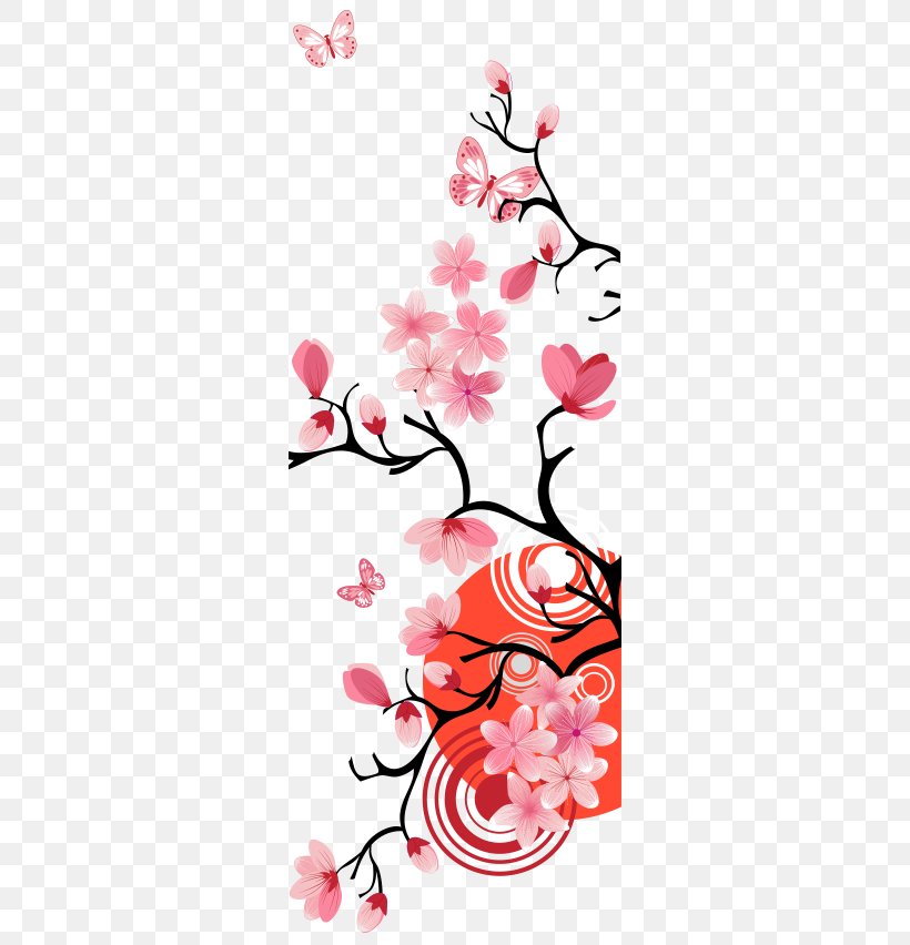 Culture Of Japan Graphic Arts, PNG, 300x852px, Japan, Art, Black And White, Blossom, Branch Download Free