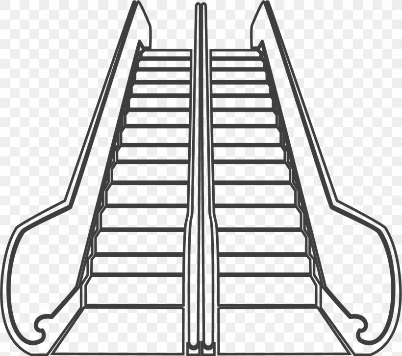 Escalator Stairs Elevator Icon, PNG, 1324x1177px, Escalator, Black And White, Elevator, Flat Design, Material Download Free