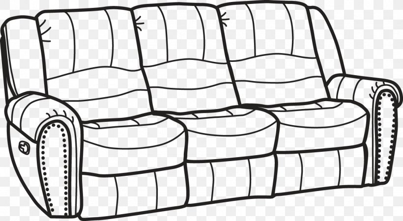 Couch Recliner Furniture Table Clip Art, PNG, 1423x782px, Couch, Area, Auto Part, Bed, Black And White Download Free