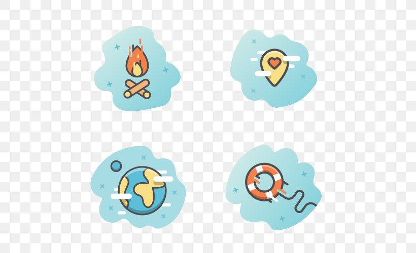 Icon Four Different Situations, PNG, 500x500px, Dribbble, Aqua, Area, Bird, Clip Art Download Free