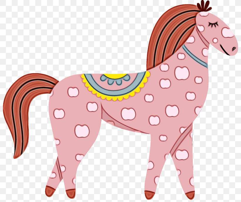 Mustang Cartoon Mane Livestock Meter, PNG, 800x687px, Watercolor, Animal Figurine, Cartoon, Horse, Livestock Download Free