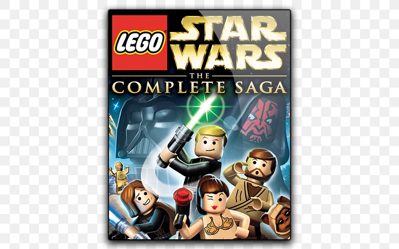 Lego Star Wars: The Complete Saga Lego Star Wars: The Video Game Lego Star Wars III: The Clone Wars Lego Star Wars: The Force Awakens Wii, PNG, 512x512px, Lego Star Wars The Complete Saga, Fiction, Games, Lego, Lego Star Wars Download Free