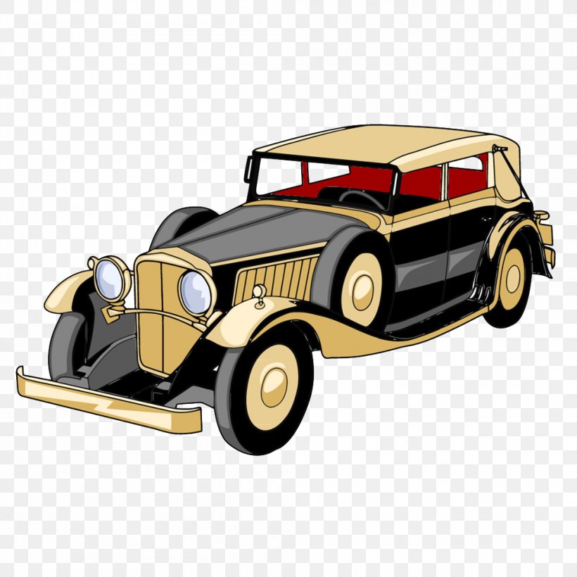 Sports Car Cartoon Illustration, PNG, 1000x1000px, Car, Antique Car, Automotive Design, Brand, Cartoon Download Free