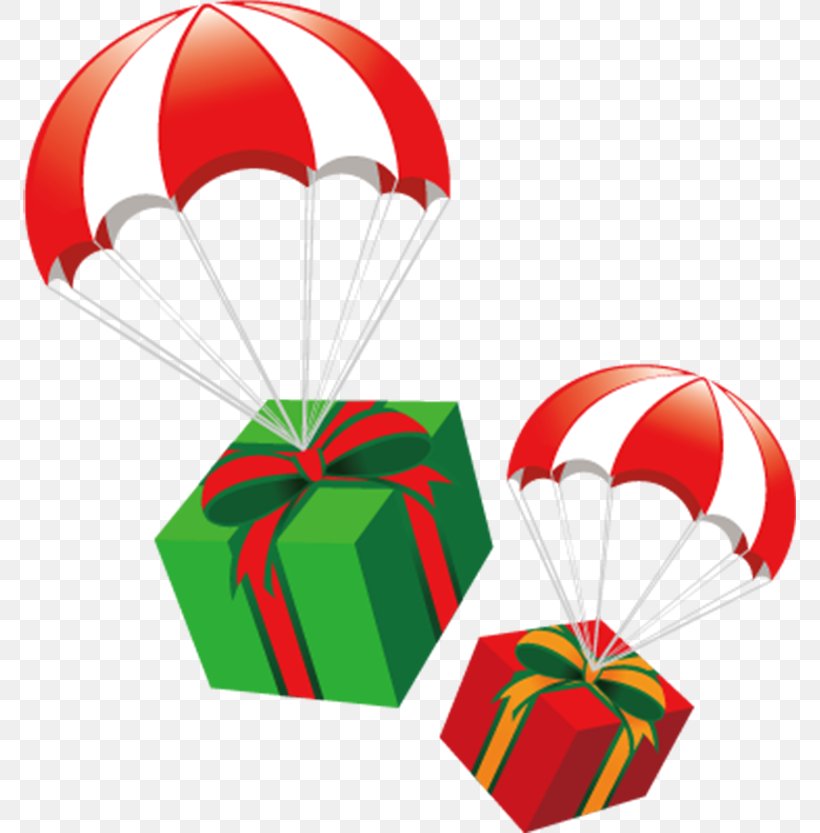 Gift Cartoon Parachute, PNG, 773x833px, Gift, Balloon, Cartoon, Christmas, Color Download Free