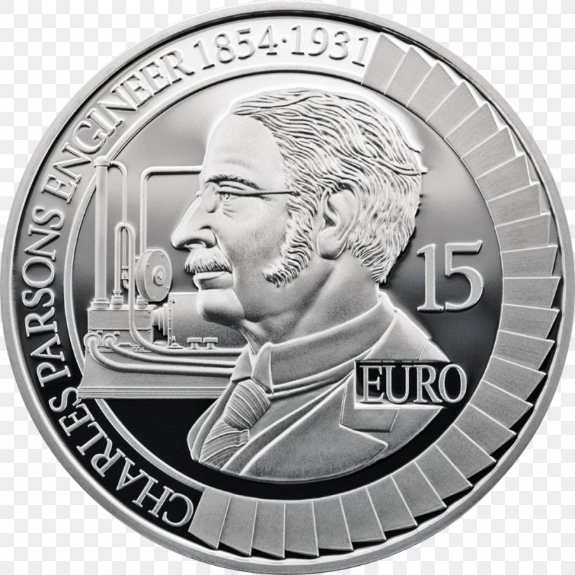 Ireland Proof Coinage Silver Euro, PNG, 1000x1000px, 2 Euro Coin, 2 Euro Commemorative Coins, Ireland, Black And White, Cash Download Free