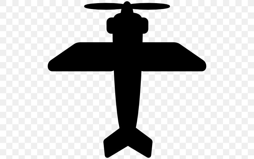 Airplane Aircraft Flight Clip Art, PNG, 512x512px, Airplane, Aircraft, Artwork, Black And White, Cross Download Free