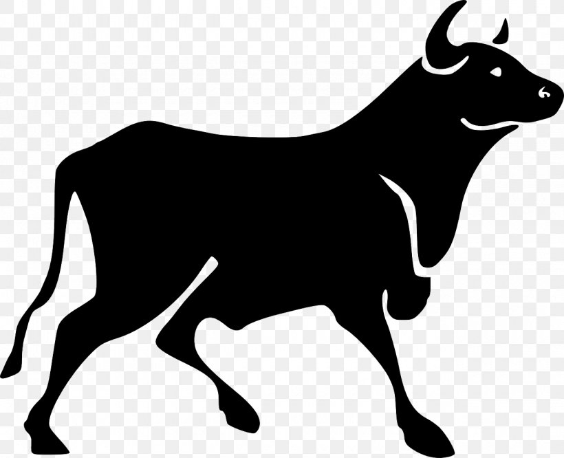 Bull Clip Art, PNG, 1280x1040px, Bull, Black, Black And White, Blog, Cattle Download Free