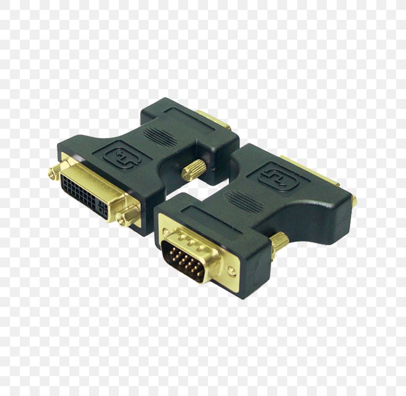 HDMI Digital Visual Interface Adapter Video Graphics Array VGA Connector, PNG, 800x800px, Hdmi, Adapter, Cable, Digital Visual Interface, Displayport Download Free