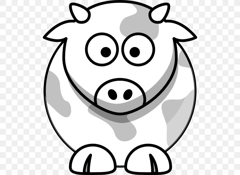 Beef Cattle Drawing Cartoon Clip Art, PNG, 528x598px, Beef Cattle, Black And White, Caricature, Cartoon, Cattle Download Free