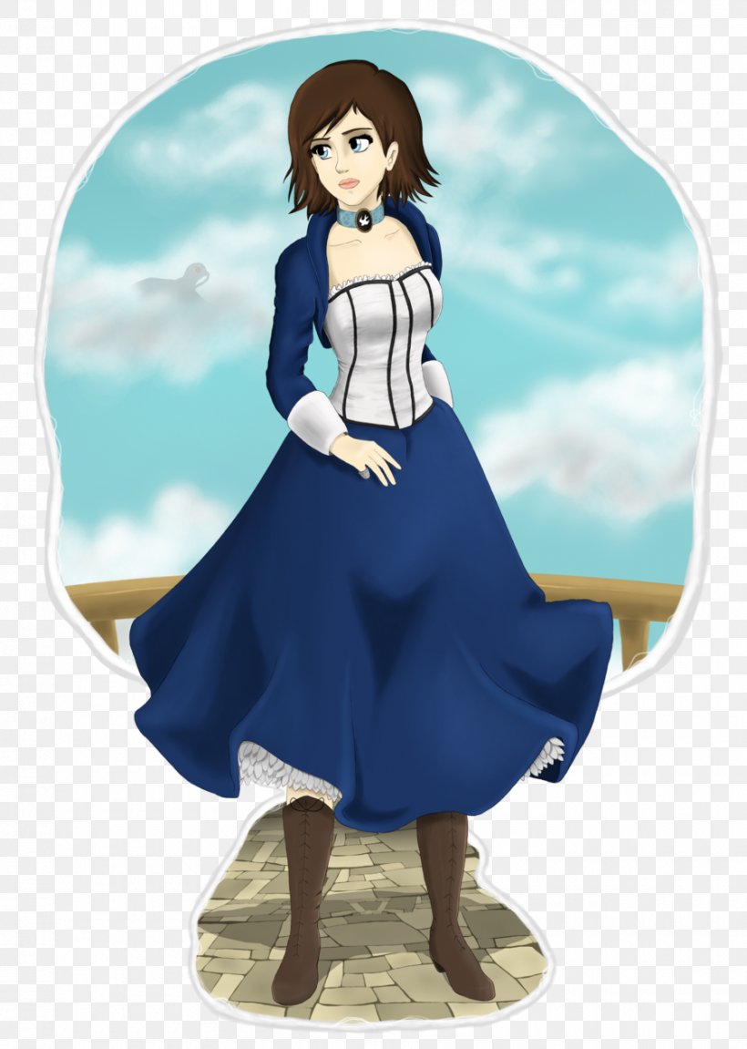 BioShock Infinite Elizabeth Video Game Fan Art, PNG, 900x1264px, Watercolor, Cartoon, Flower, Frame, Heart Download Free