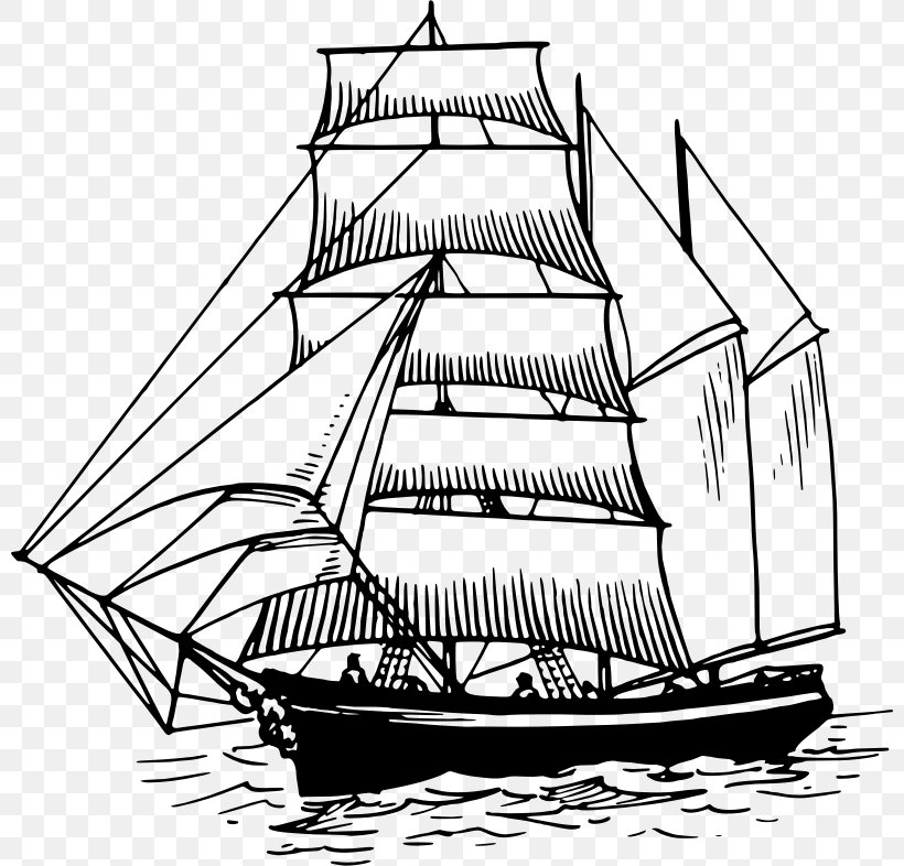 Sailing Ship Sailboat Clip Art, PNG, 800x786px, Sailing Ship, Artwork, Baltimore Clipper, Barque, Barquentine Download Free