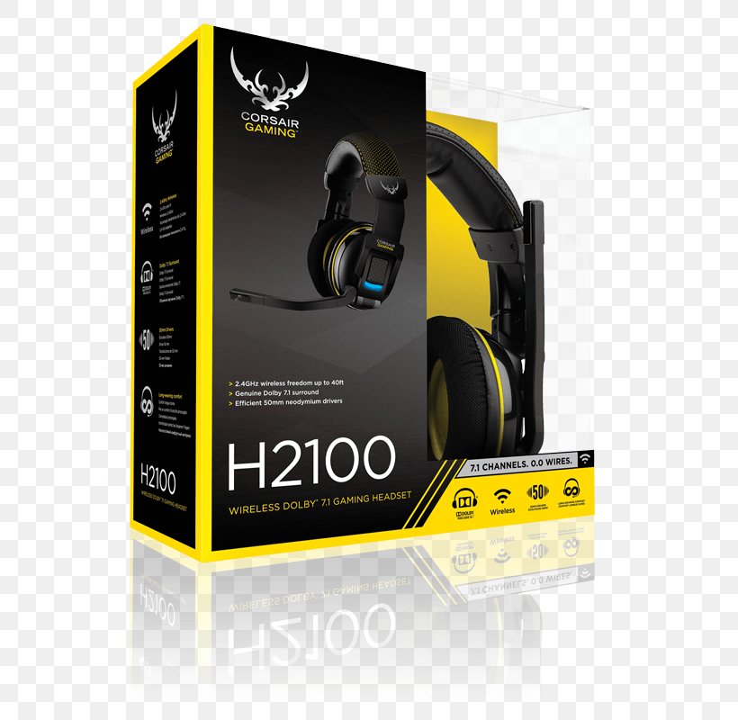 Corsair Components 7.1 Surround Sound Headset Corsair H1500 Corsair Gaming H2100, PNG, 640x800px, Watercolor, Cartoon, Flower, Frame, Heart Download Free