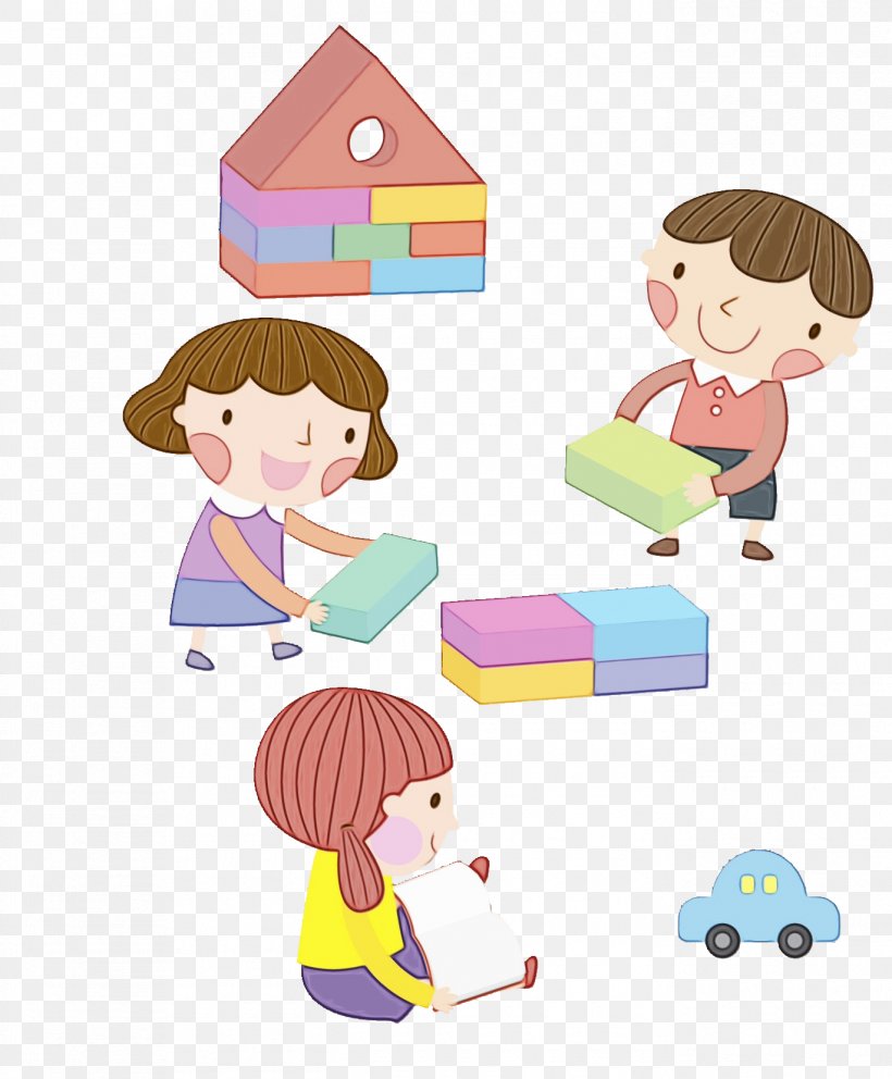 Cartoon Play Clip Art Toy Child, PNG, 1370x1658px, Watercolor, Cartoon, Child, Learning, Paint Download Free