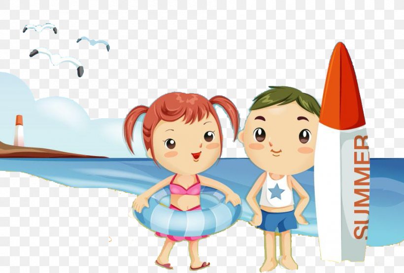 Cartoon Swimming Illustration, PNG, 950x642px, Cartoon, Art, Boy, Child, Comics Download Free