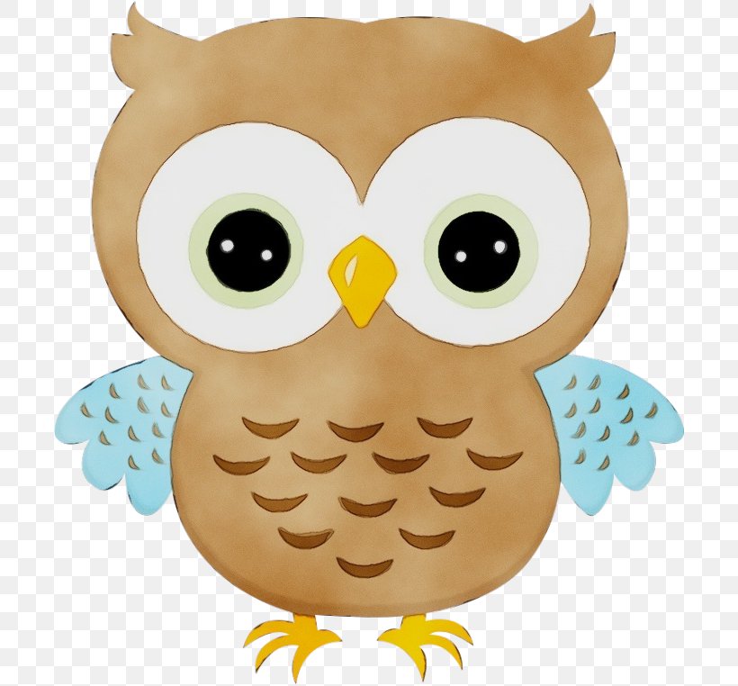 Owl Bird Clip Art Bird Of Prey Cartoon, PNG, 700x762px, Watercolor, Beak, Bird, Bird Of Prey, Cartoon Download Free