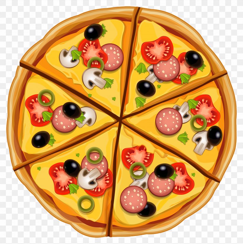 Pizza Vector Graphics Clip Art Illustration Cartoon, PNG, 4000x4011px, Pizza, Cartoon, Cuisine, Dish, Fast Food Download Free