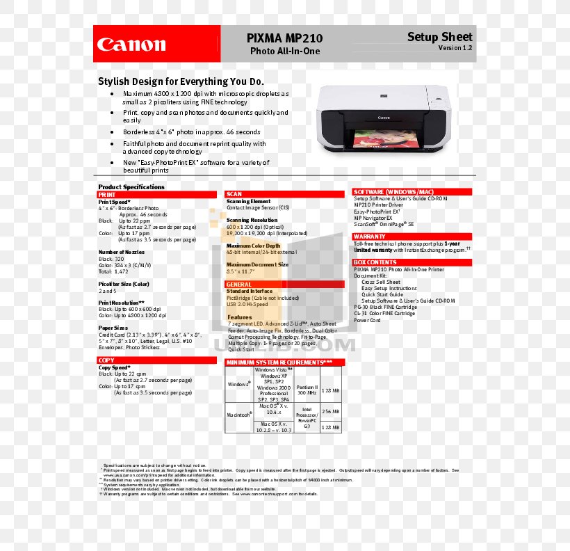 Printer Photocopier Canon Inkjet Printing Image Scanner, PNG, 612x792px, Printer, Area, Brand, Canon, Color Download Free