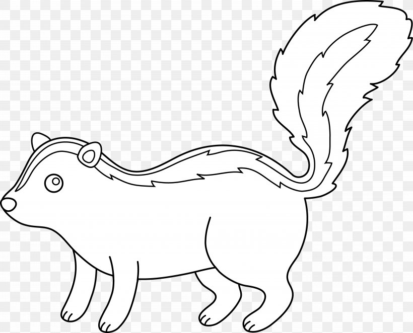 Skunk Drawing Black And White Clip Art, PNG, 8360x6754px, Skunk, Animal Figure, Area, Artwork, Black And White Download Free