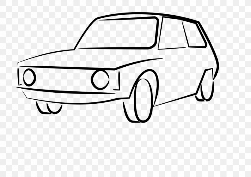 Car Hatchback FSO Syrena Sport Clip Art, PNG, 1000x707px, Car, Automotive Design, Automotive Exterior, Black And White, Brand Download Free